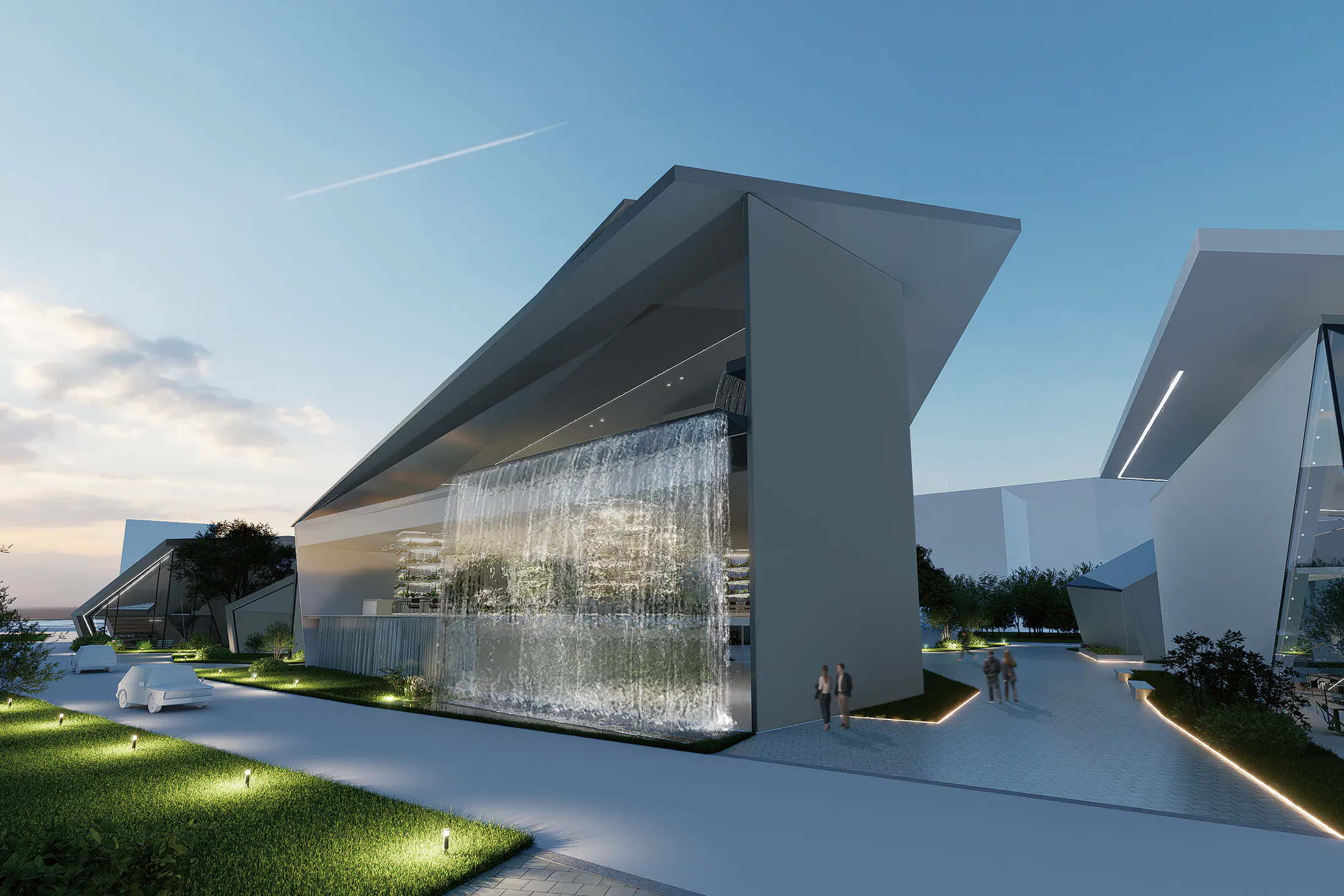 ECO BLUE NODE — WATER WALL